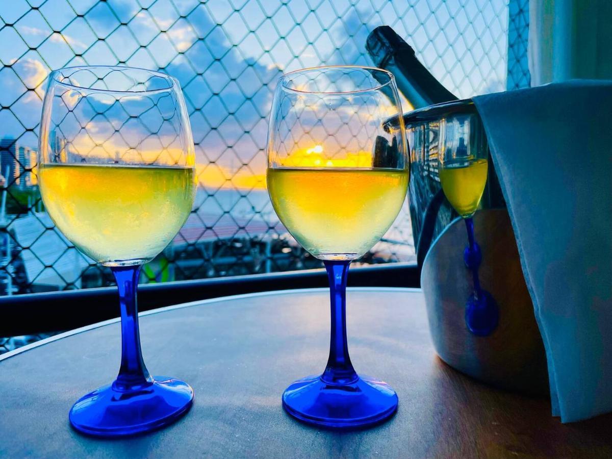 Flat Luxuoso Alto Padrao Frente Mar Com 2 Suites No Iate Plaza Fortaleza  Eksteriør bilde