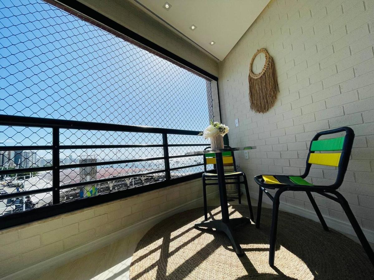 Flat Luxuoso Alto Padrao Frente Mar Com 2 Suites No Iate Plaza Fortaleza  Eksteriør bilde