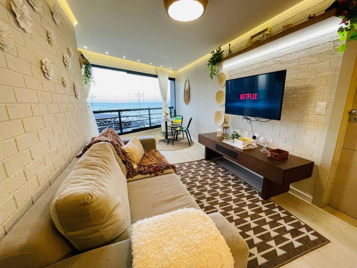 Flat Luxuoso Alto Padrao Frente Mar Com 2 Suites No Iate Plaza Fortaleza  Eksteriør bilde