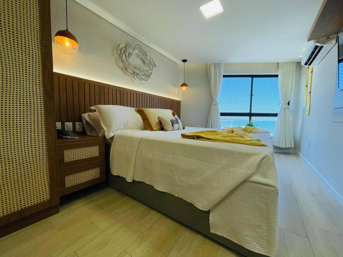 Flat Luxuoso Alto Padrao Frente Mar Com 2 Suites No Iate Plaza Fortaleza  Eksteriør bilde