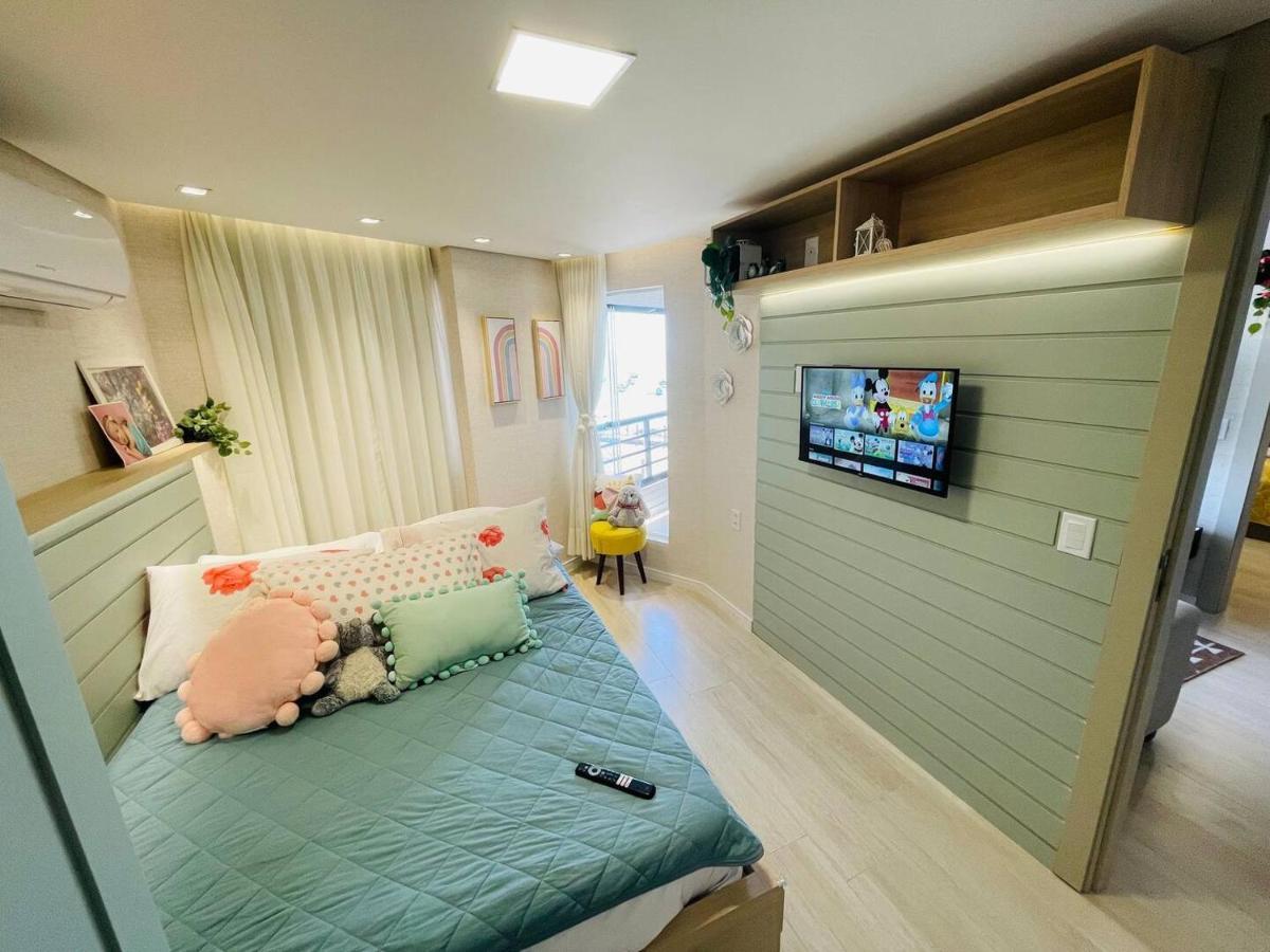 Flat Luxuoso Alto Padrao Frente Mar Com 2 Suites No Iate Plaza Fortaleza  Eksteriør bilde