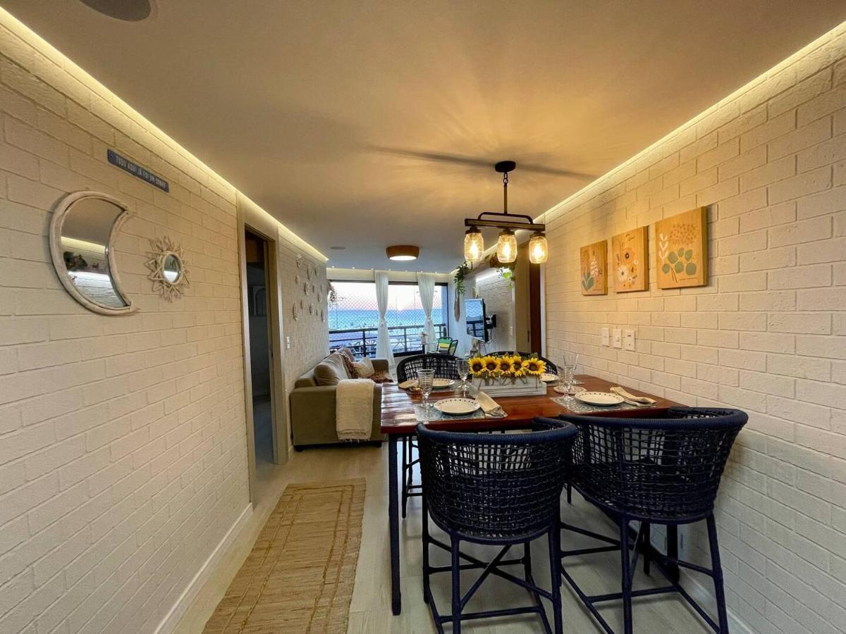 Flat Luxuoso Alto Padrao Frente Mar Com 2 Suites No Iate Plaza Fortaleza  Eksteriør bilde