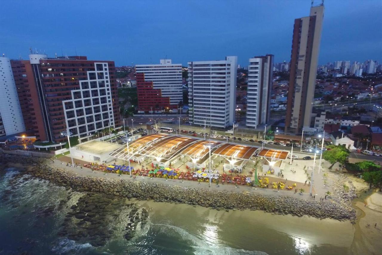Flat Luxuoso Alto Padrao Frente Mar Com 2 Suites No Iate Plaza Fortaleza  Eksteriør bilde